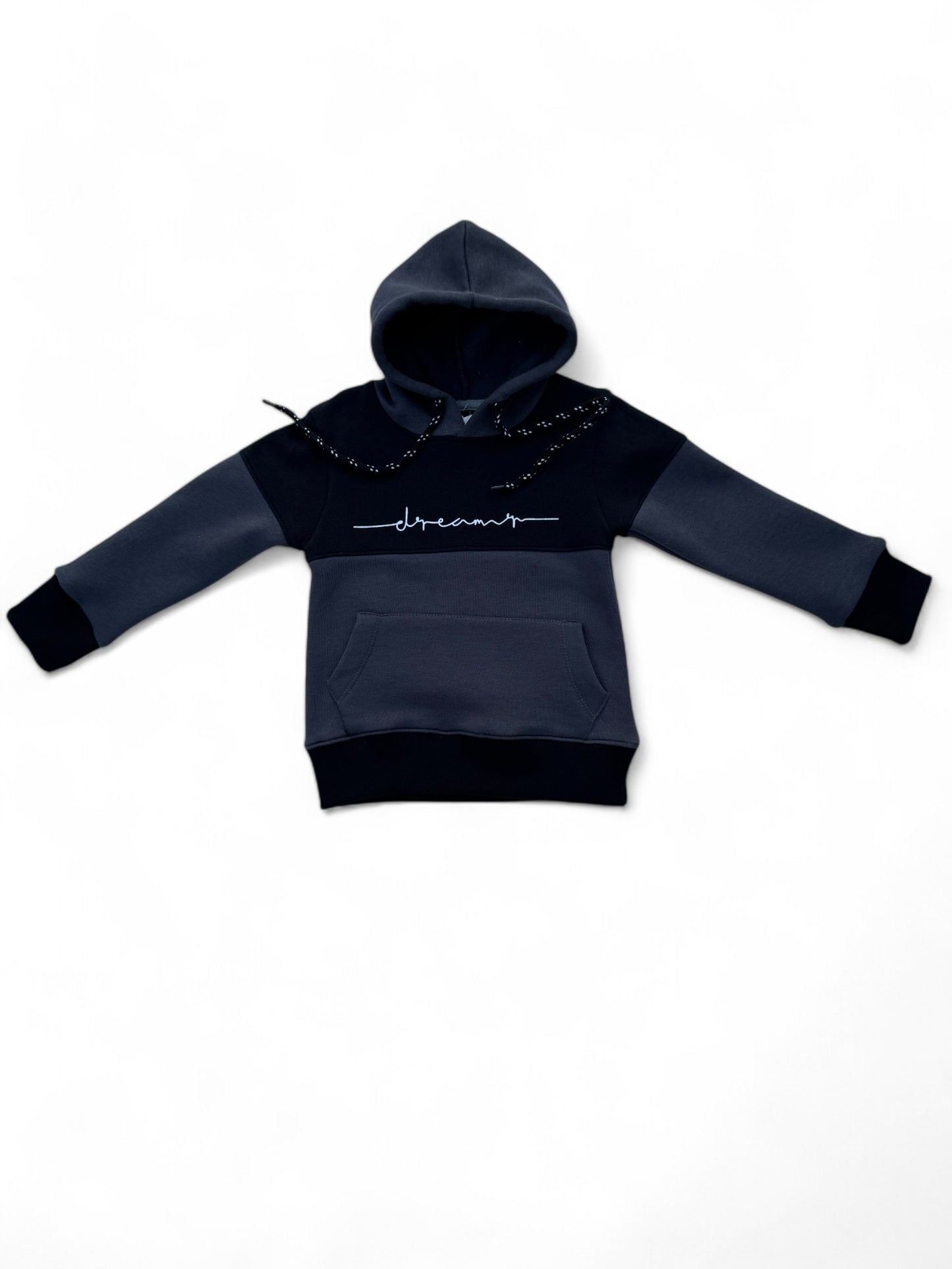 Sleek Black & Grey Hoodie