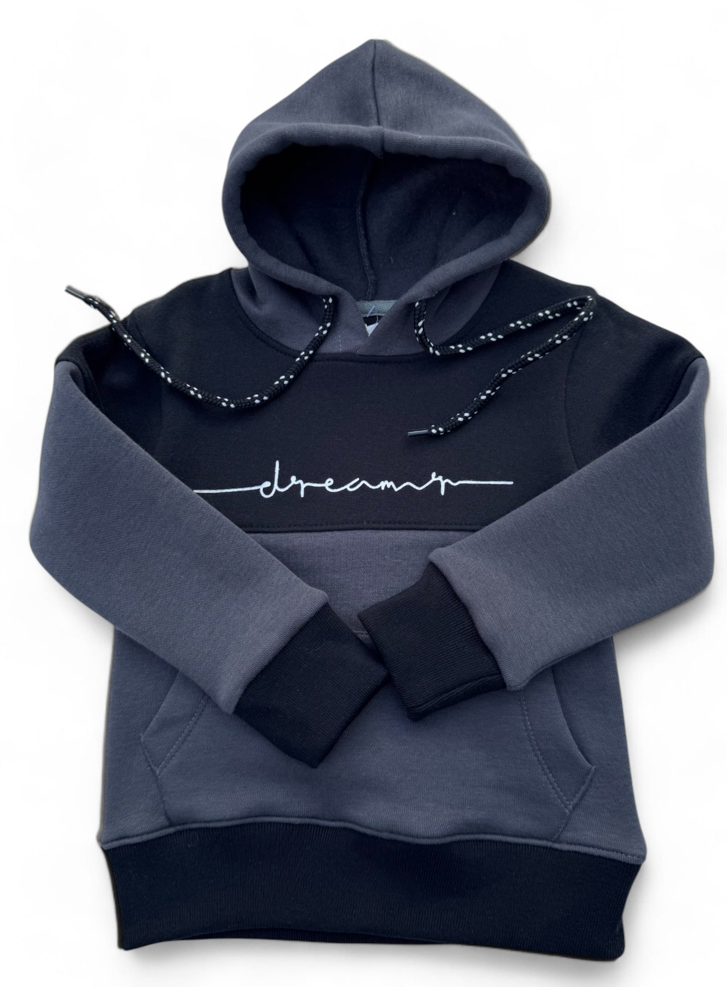 Sleek Black & Grey Hoodie