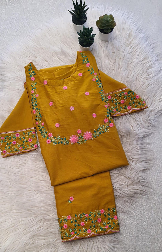 Mustard Yellow Festive 2 PC