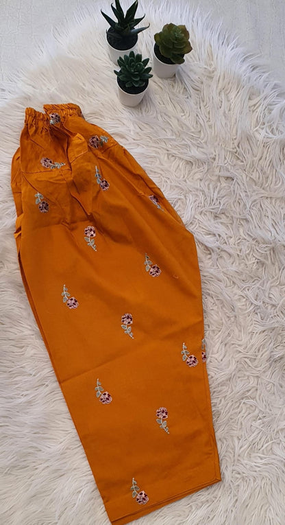 Mustard Yellow Flower 3 PC
