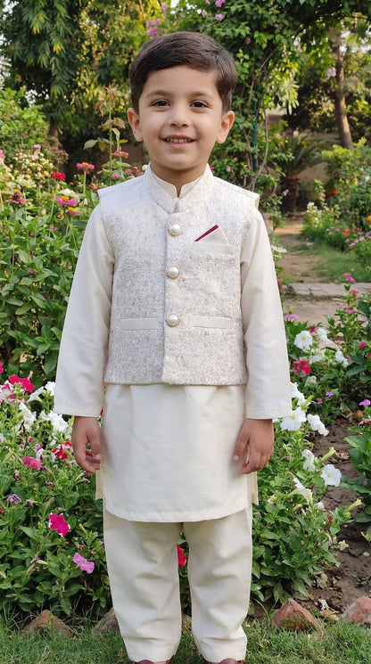 Off-White Kurta Shalwar
