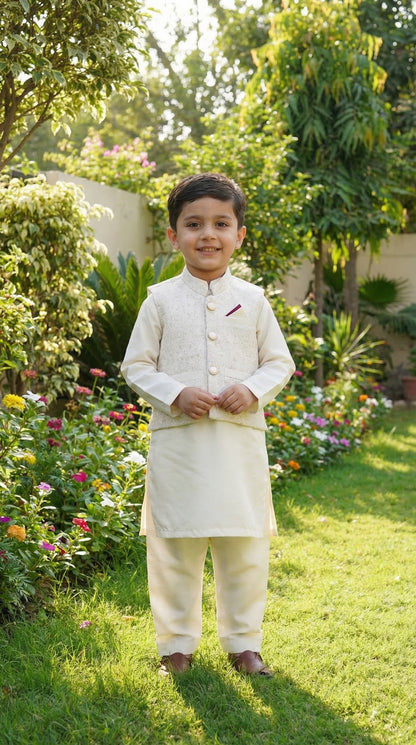 Off-White Kurta Shalwar