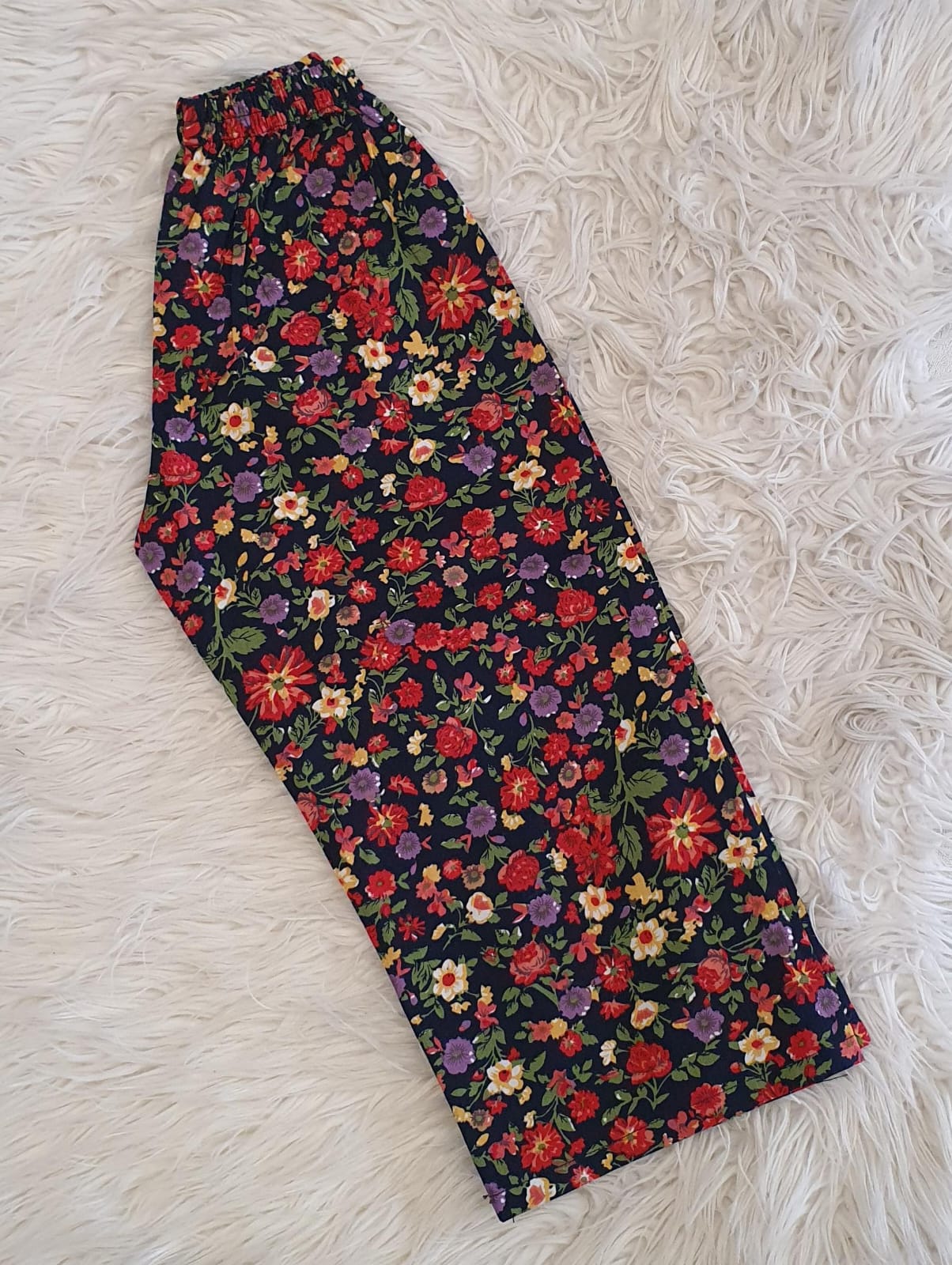 Black Floral print