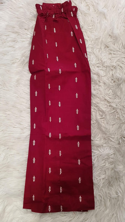 Red Embroidery lawn 3 PC suit