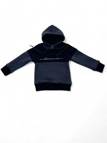 Sleek Black & Grey Hoodie
