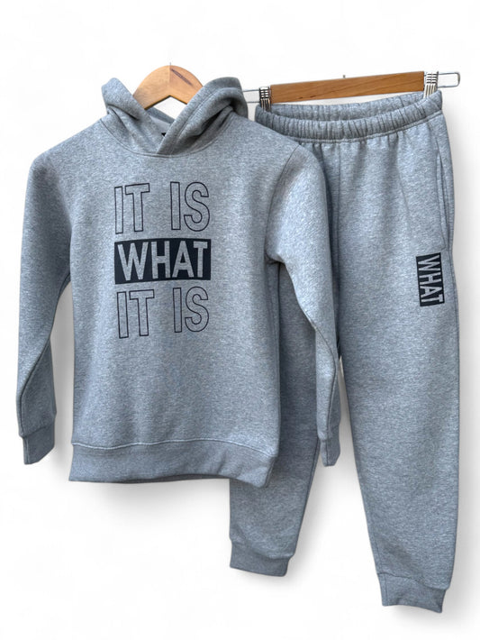Cozy Light Grey Track Suit